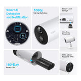 TP-LINK Tapo C400S2 Smart Wire-Free Security Camera System, 2-Camera System