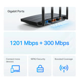 راوتر لاسلكي ثنائي النطاق TP-Link Archer AX12 (AX1500) بتقنية Wi-Fi 6 - 5 جيجاهرتز (1201 ميجابت في الثانية) / شبكة WAN جيجابت / شبكة LAN جيجابت