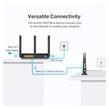 TP-Link Archer VR2100 (AC2100) VDSL/ADSL Modem Router - 5GHz (1733 Mbps) / Gigabit WAN / Gigabit LAN