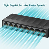محول سطح المكتب TP-Link LS1008G ذو 8 منافذ جيجابت