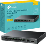 TP-Link LiteWave LS110P 10-Port 10/100Mbps Desktop PoE+ Switch