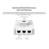 TP-Link Omada EAP725-Wall BE5000 Wall Plate WiFi 7 Access Point, 2.5GE