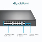 TP-Link SG1218MP 18-Port Gigabit Rackmount Switch with 16-Port PoE+ (250W)