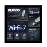 TP-Link TBE400UH BE6500 WiFi 7 High Gain Wireless USB Adapter