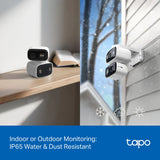 TP-Link (Tapo C246D) Indoor/Outdoor Dual Lens Pan/Tilt Security Camera - H.264 / 2304 × 1296 / 2.4 GHz - White