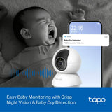 TP-Link Tapo C250 4K Pan/Tilt AI Home Security WiFi Camera