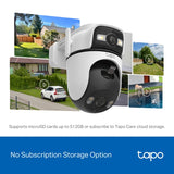 TP-Link Tapo C545D Outdoor Dual Lens Pan/Tilt Security Camera 3MP
