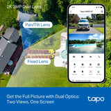 TP-Link Tapo C645D KIT Solar-Powered Dual-Lens Pan/Tilt Security Camera Kit