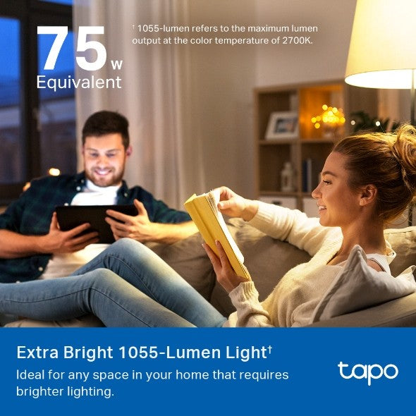 TP-Link Tapo L535E Smart Wi-Fi Light Bulb, Multicolor (Matter-Certified)