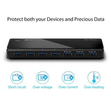 موزع USB من TP-Link UH700 ذو 7 منافذ - 7 منافذ / 5 جيجابت في الثانية / USB 3.0