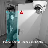 كاميرا TP-Link VIGI 4MP كاملة الألوان بتقنية Wi-Fi Turret Network Camera