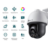 TP-Link (VIGI C540) VIGI 4MP Outdoor Full-Color Pan Tilt Network Camera - 2560 X 1440 / LAN