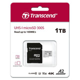TRANSCEND 1TB MICRO SD UHS-I U3 W / ADAPTER TS1TUSD300S-A