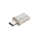 محرك أقراص فلاش ترانسيند بسعة 256 جيجابايت، منفذ USB 3.1، يدعم تقنية OTG من النوعين A و C، موديل TS256GJF890S