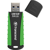 Transcend 64GB JetFlash 810 USB 3.1 Gen 1 Flash Drive Rugged Rubber Design Up to 90MB/s Speed - Green
