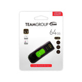محرك أقراص فلاش TeamGroup T-Force C145 بسعة 64 جيجابايت، منفذ USB 3.2 من الجيل الأول، سرعة 100 ميجابايت/ثانية