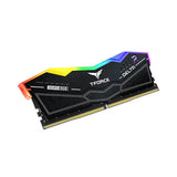 ذاكرة الوصول العشوائي المكتبية Teamgroup T-Force Delta RGB سعة 64 جيجابايت (32 جيجابايت × 2) DDR5 بسرعة 6000 ميجاهرتز (أسود)