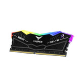ذاكرة الوصول العشوائي المكتبية Teamgroup T-Force Delta RGB سعة 64 جيجابايت (32 جيجابايت × 2) DDR5 بسرعة 6000 ميجاهرتز (أسود)