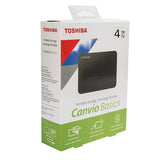 قرص صلب خارجي محمول من توشيبا كانفيو بيسكس بسعة 4 تيرابايت ومنفذ USB 3.0