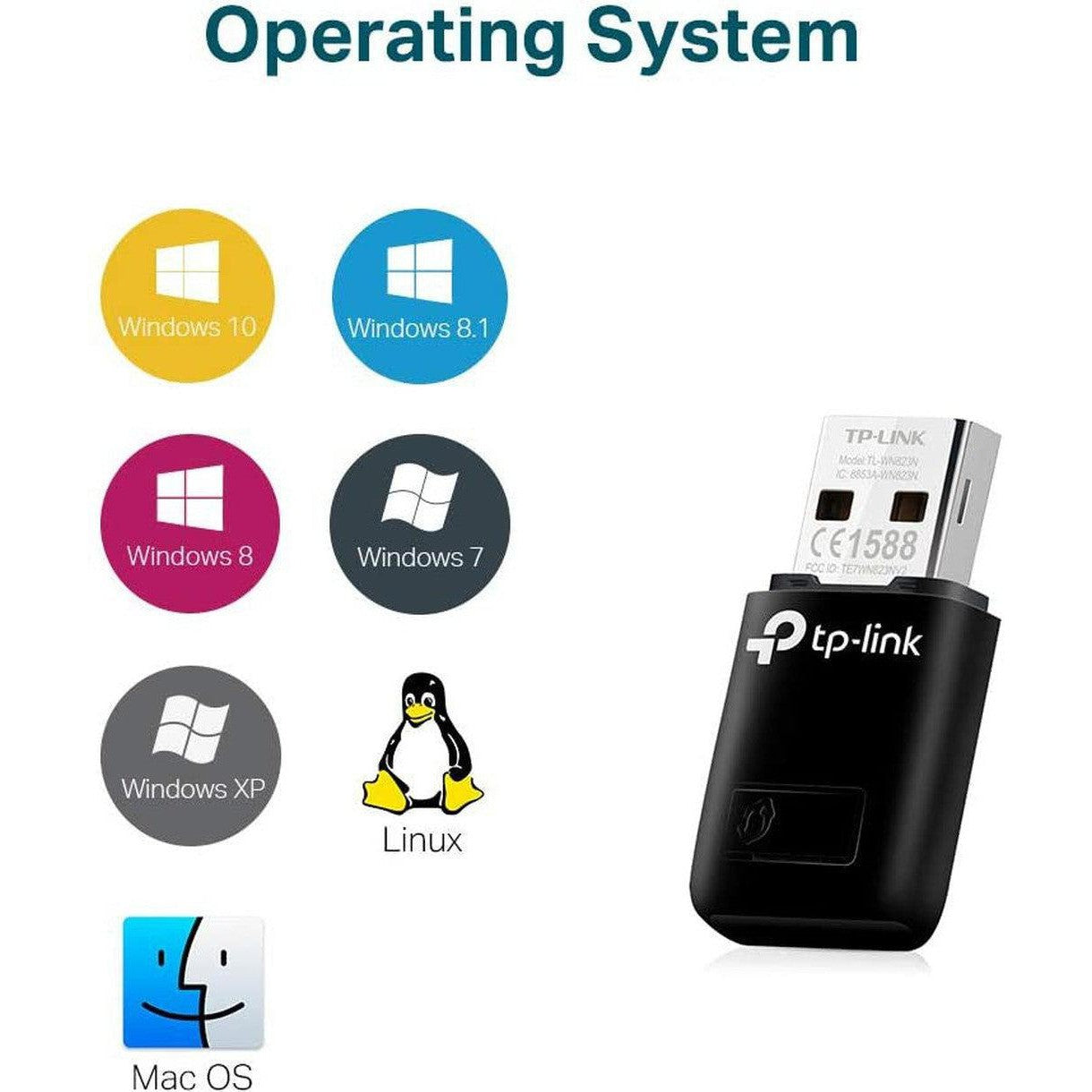 Tp Link 300Mbps Wifi Usb Mini Adapter Tl Wn823N-Tp Link-TP Link-Star Light Kuwait