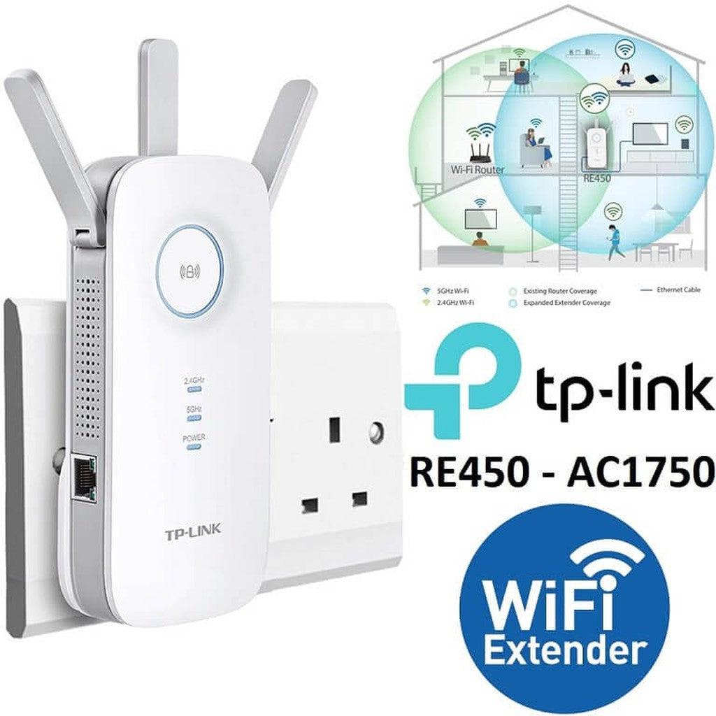 Tplink Re450 Ac1750 Wifi Range Extender, Dual Band-Routers Access Points-TP Link-Star Light Kuwait