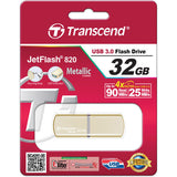 محرك أقراص فلاش Transcend JetFlash 820G بسعة 32 جيجابايت ومنفذ USB 3.0