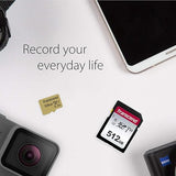 Transcend 512GB 300S(SD Card), Memory Card, SD Card, U3, V30, 4K UHD, Up to 100/55 MB/s - TS512GSDC300S