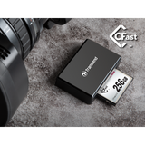 Transcend CFast 2.0 RDF2 USB 3.1 Gen 1 Interface Card Reader for CFast Memory Cards USB Type-A, Black – TS-RDF2