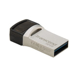 محرك أقراص فلاش Transcend Jetflash بسعة 32 جيجابايت بتقنية OTG مع منفذي توصيل من النوع A و C