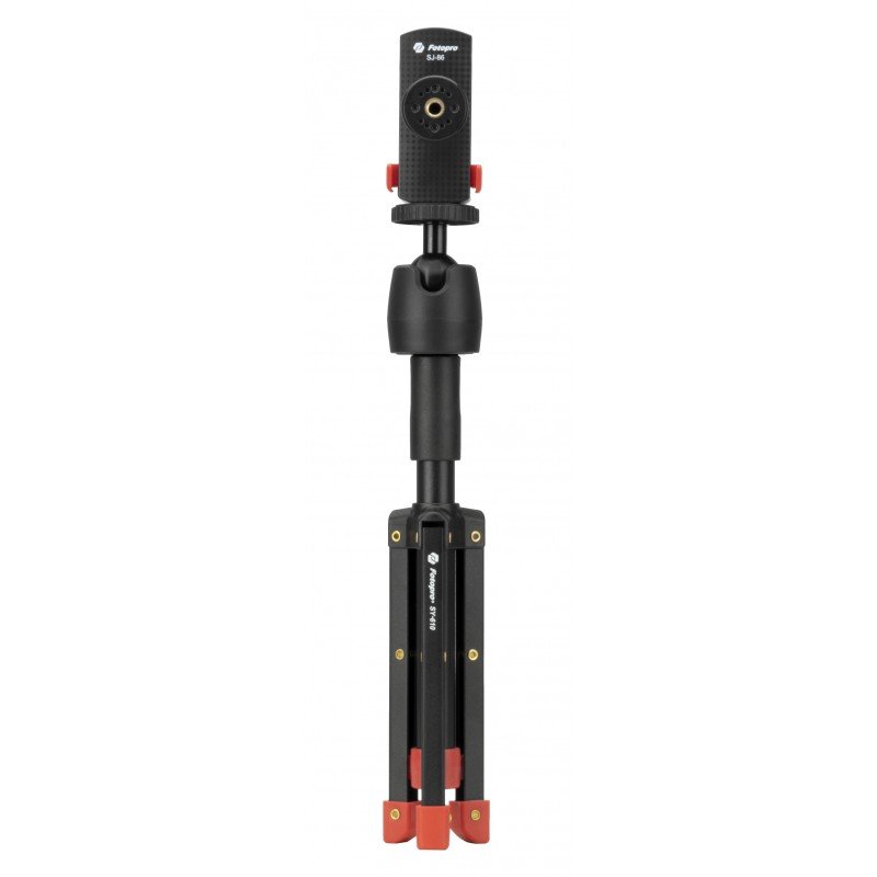 Tripod Fotopro SY-610 + MH-8S + SJ-86 – black and red - Star Light Kuwait