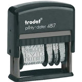 Trodat 4817 Date Stamp With 12 Changeable Messages - Blue-Office Stamp-TRODAT-Star Light Kuwait