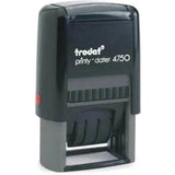 Trodat Printy 4750 Self Inking Dater Stamp "Paid" - Blue-Office Stamp-TRODAT-Star Light Kuwait