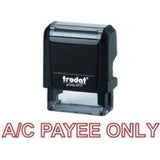 Trodat Printy 4911 Stamp "A-C Payee Only" - Red-Office Stamp-TRODAT-Star Light Kuwait