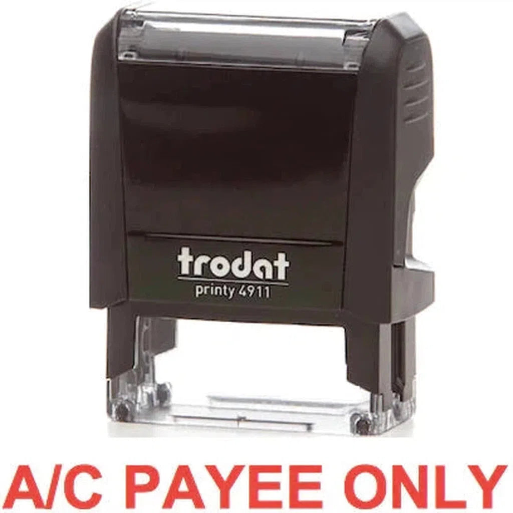 Trodat Printy 4911 Stamp "A-C Payee Only" - Red-Office Stamp-TRODAT-Star Light Kuwait