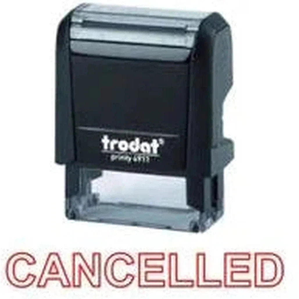 Trodat Printy 4911 Stamp "Cancelled" - Red-Office Stamp-TRODAT-Star Light Kuwait