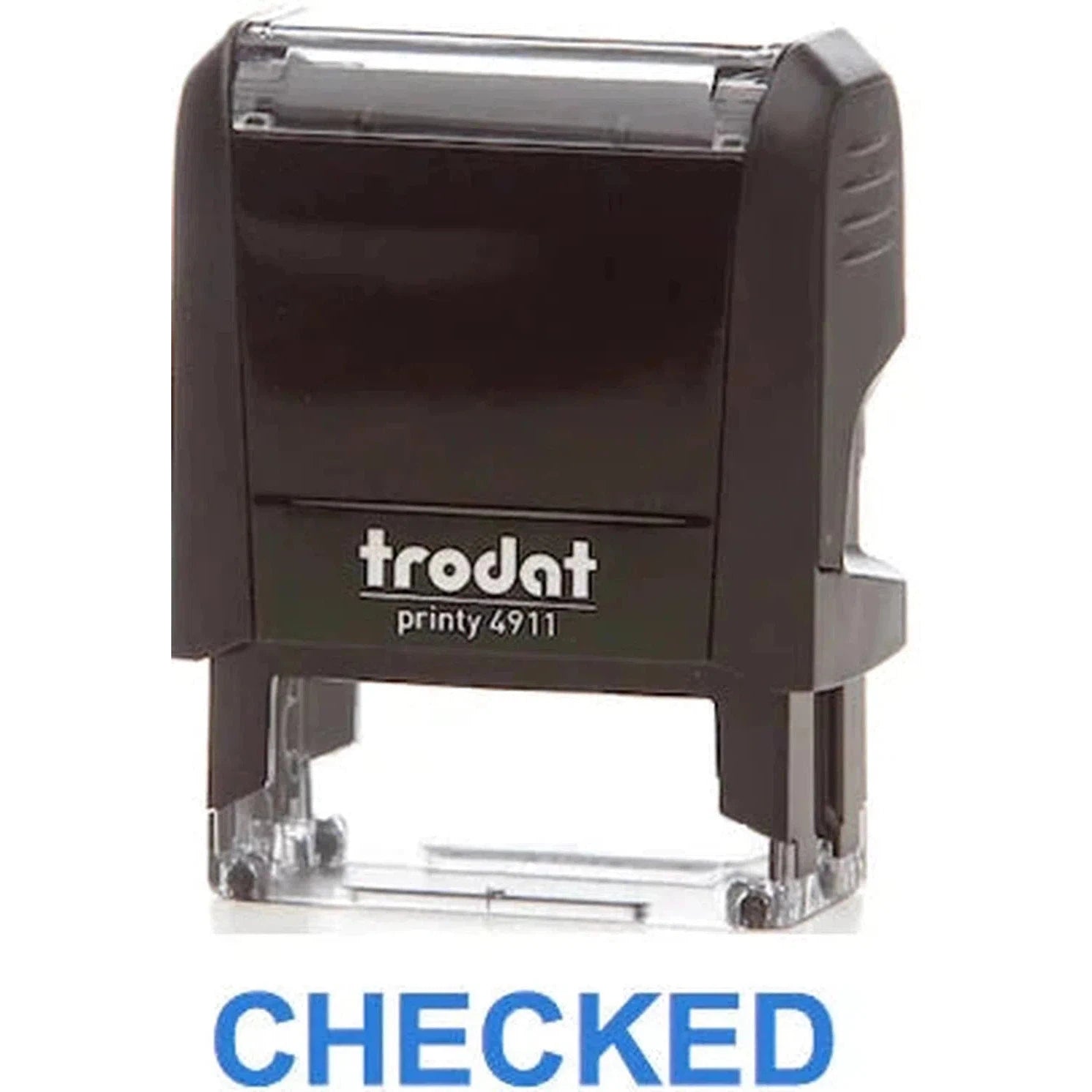 Trodat Printy 4911 Stamp "Checked" - Blue-Office Stamp-TRODAT-Star Light Kuwait