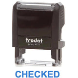 Trodat Printy 4911 Stamp "Checked" - Blue-Office Stamp-TRODAT-Star Light Kuwait
