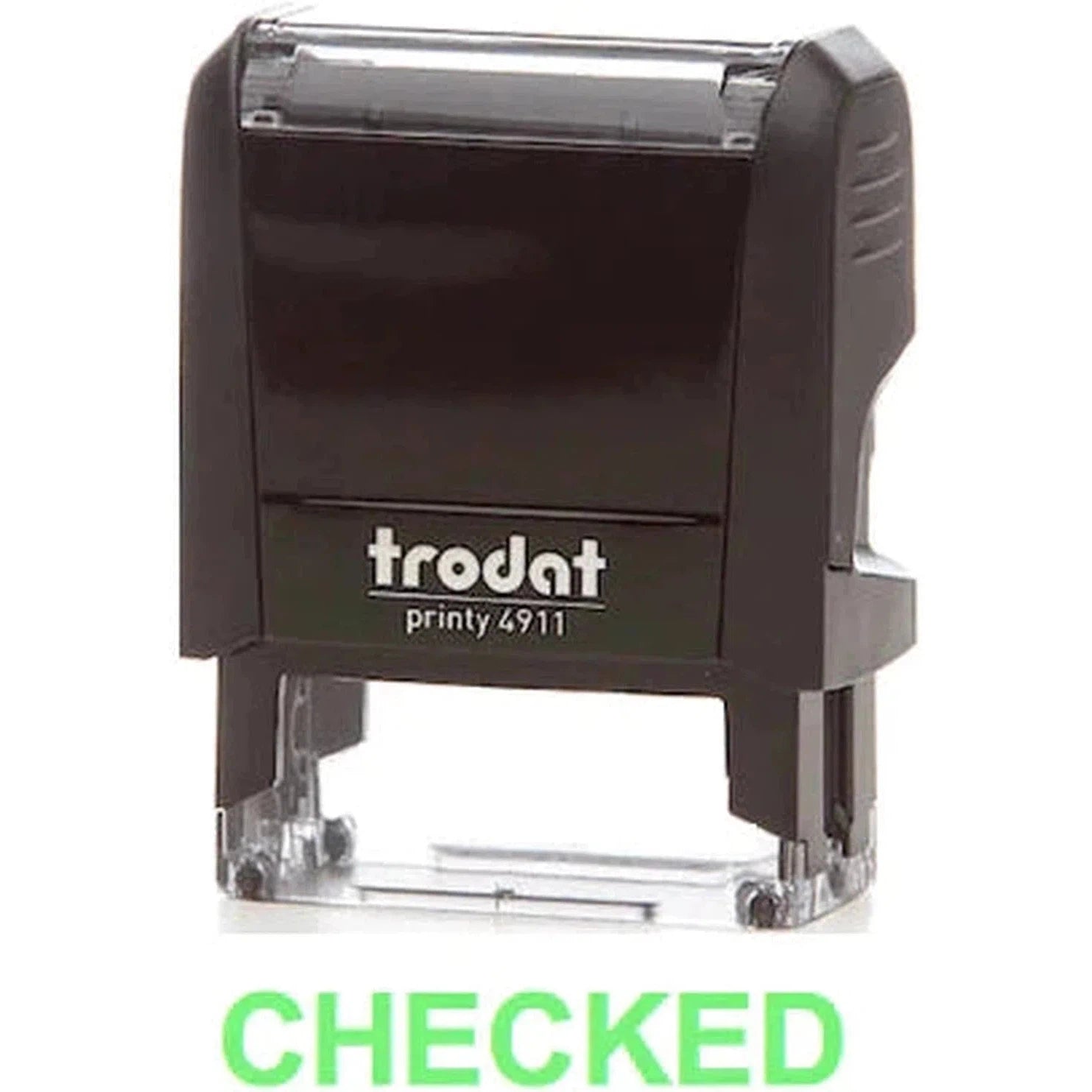 Trodat Printy 4911 Stamp "Checked" - Green-Office Stamp-TRODAT-Star Light Kuwait