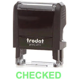 Trodat Printy 4911 Stamp "Checked" - Green-Office Stamp-TRODAT-Star Light Kuwait
