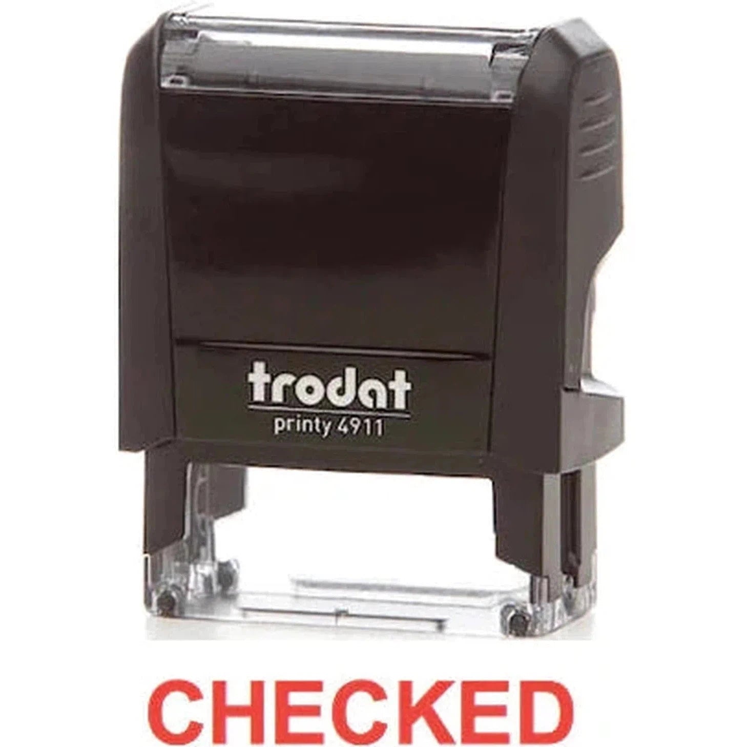 Trodat Printy 4911 Stamp "Checked" - Red-Office Stamp-TRODAT-Star Light Kuwait