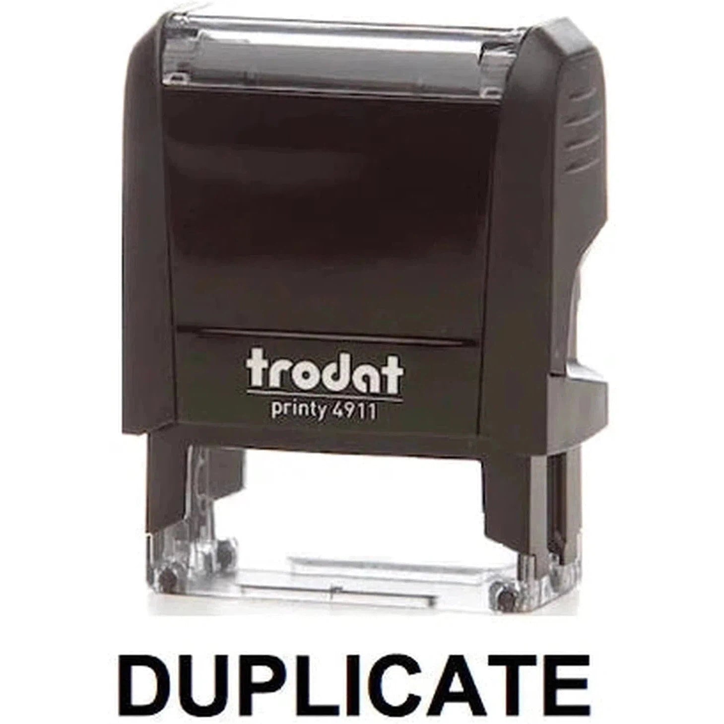 Trodat Printy 4911 Stamp "Duplicate" - Black-Office Stamp-TRODAT-Star Light Kuwait