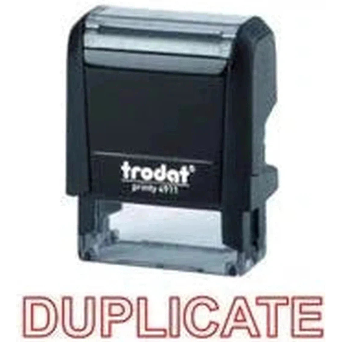 Trodat Printy 4911 Stamp "Duplicate" - Red-Office Stamp-TRODAT-Star Light Kuwait