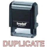 Trodat Printy 4911 Stamp "Duplicate" - Red-Office Stamp-TRODAT-Star Light Kuwait