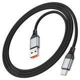 كابل شحن ونقل بيانات Hoco U128 Viking 2 في 1 من نوع USB/Type-C إلى Type-C