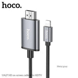 Hoco UA27 HD on-screen cable iP to HDTV - metal gray