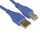 كابل صوت UDG Ultimate USB 2.0 AB أزرق مستقيم 1 متر