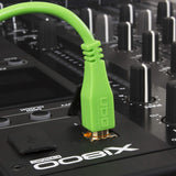 كابل صوت UDG Ultimate USB 2.0 AB أخضر مستقيم بطول 1 متر