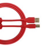 كابل صوت UDG Ultimate USB 2.0 AB أحمر مستقيم بطول 1 متر
