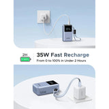 UGREEN 10000mAh 55W Nexode Pro Smart Digital Display Mini Power Bank with Build-in Type-C Cable – PB727