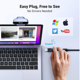 كاميرا ويب UGREEN بدقة 1080 بكسل مع ميكروفون - CM678